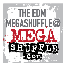 The EDM Megashuffle logo