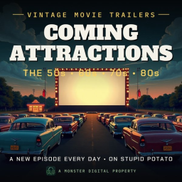 Coming Attractions: Vintage Movie Trailers | Stupid Potato logo