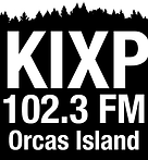 KIXP 102.3 - Eastsound, Orcas Island, Washington logo