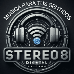 Stereo 8 Digital Radio Chicago logo