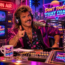 Don't Touch That Dial | Stupid Potato logo