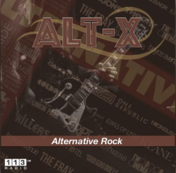 113.FM Alt-X logo