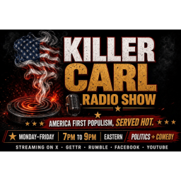 The America first radio network logo